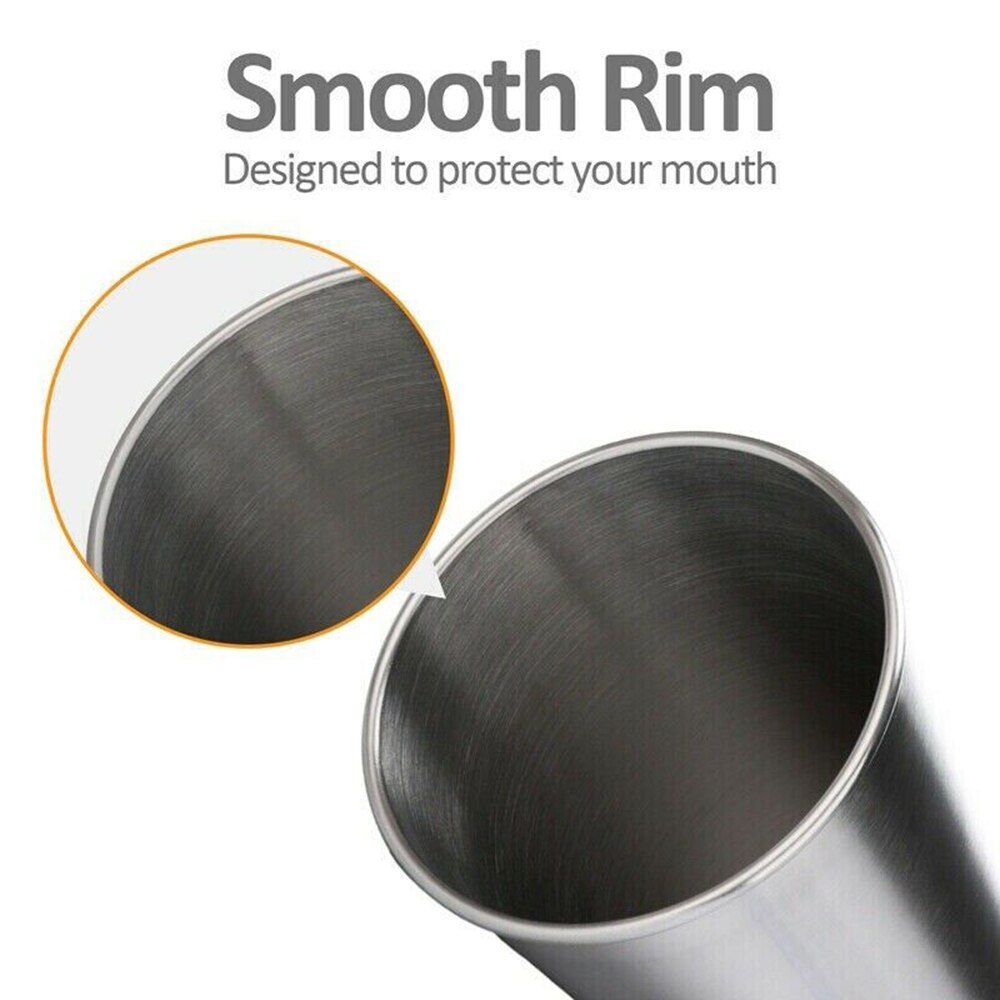 350ml/500ml Stainless Steel Cup Tumbler Pint Glasses Metal Drinking Mug Home Stainless Steel Cup