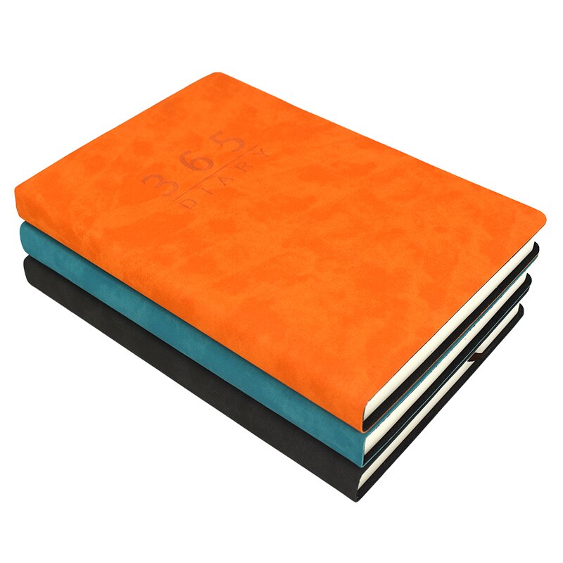 Agenda A5 Planner English language journal Leather soft cover School Notebook Stationary