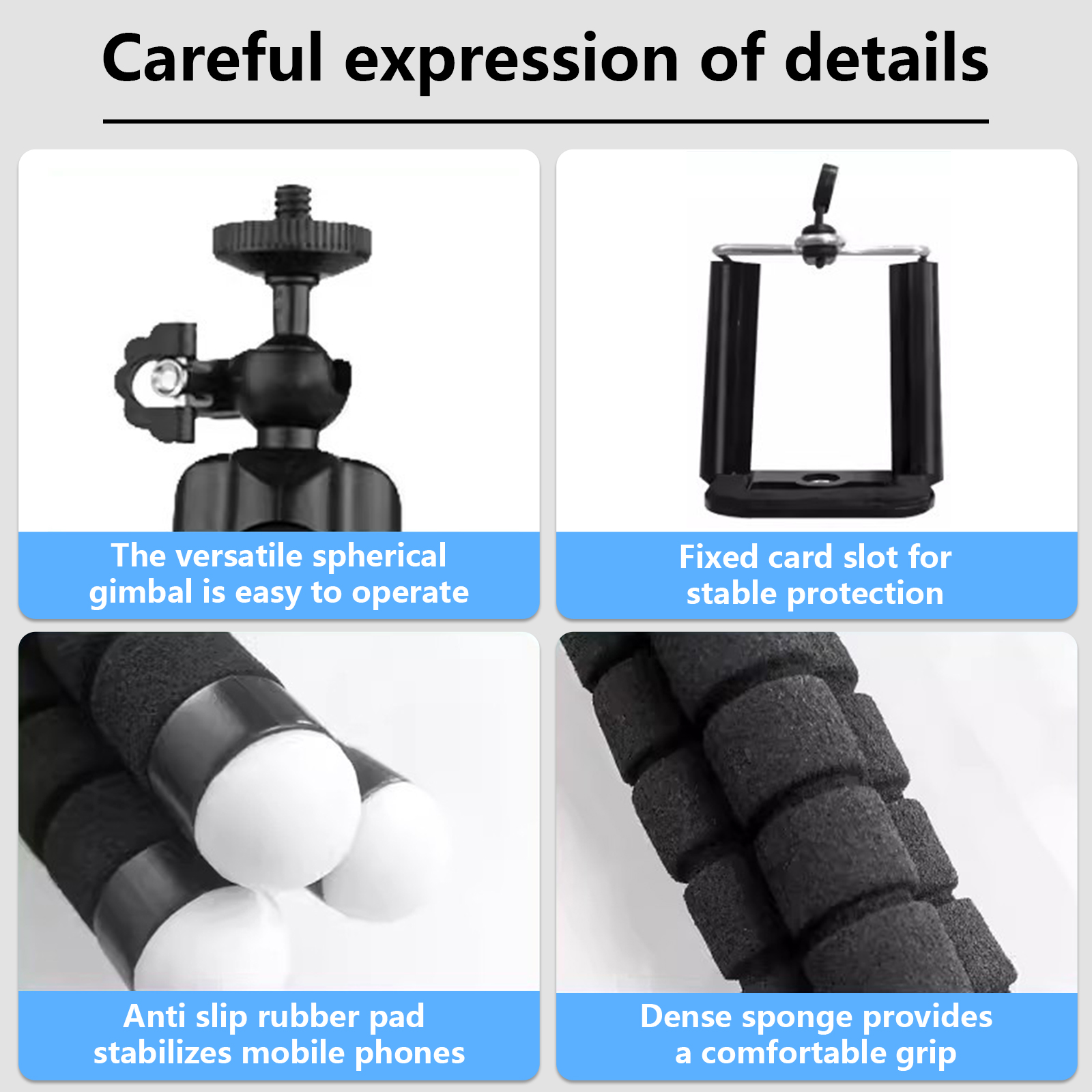 Statief Voor Telefoon Mobiele Camera Houder Clip Sport Camera Monopod Stand Octopus Voor Gopro Hero 11 10 9 8 Mini MAX Flexibel Statief