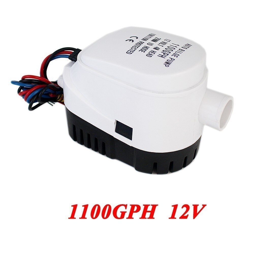750GPH DC 24V Automatic bilge pump for boat,with auto float switch,submersible electric water pump,24 v volt 24volt 750: 1100GPH 12V