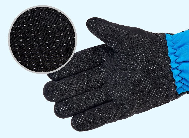 Thicken Ski Snow Gloves Cold Weather Waterproof Winter Thermal Snowboard Gloves Men Women Outdoor Snowmobile Motorcycle Gloves