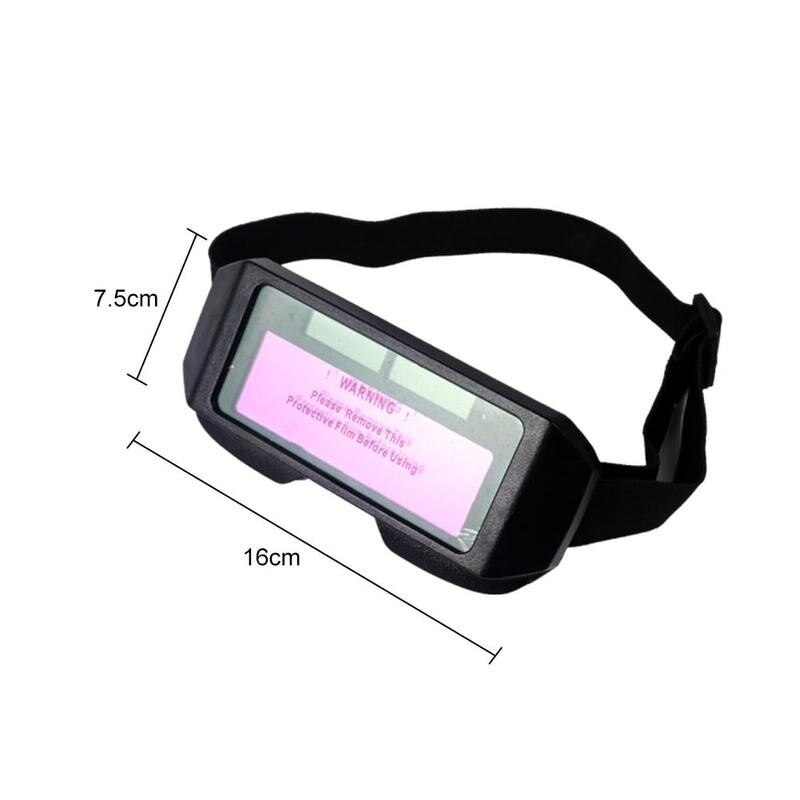 1pc Powered Auto Darkening Welding Mask Helmet Eye Welding Head Automatic Arc Band Glasses Glasses Changing With Goggle Z8S6