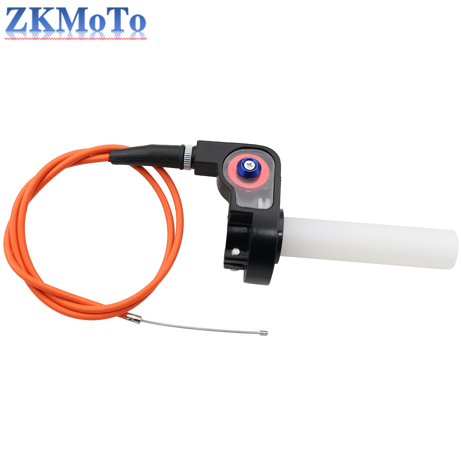Manillar de motocicleta de 22mm, empuñaduras de acelerador de Gas de giro rápido, Kit de giro para Honda, Yamaha, Kawasaki, Suzuki, KTM, ATV: Transparente