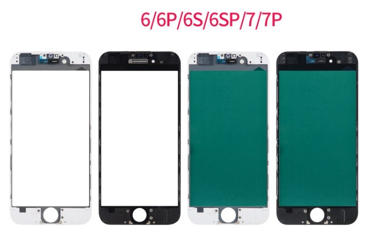 10Pcs 3 In 1 For iPhone 5/5S/6/6G/6S/7 7G/8 8G Plus Front Touch Screen Outer Glass Panel Lens+ Frame Bezel+OCA Film