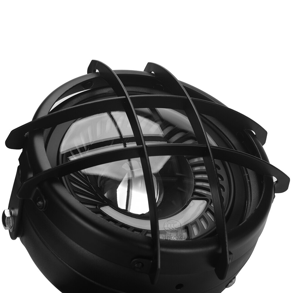 Motowerks Retro 6.5 Inch LED Motorcycle Headlight Grill Bracket Cover High Low Beam DRL Headlamp Bulb for Cafe Racer Customs