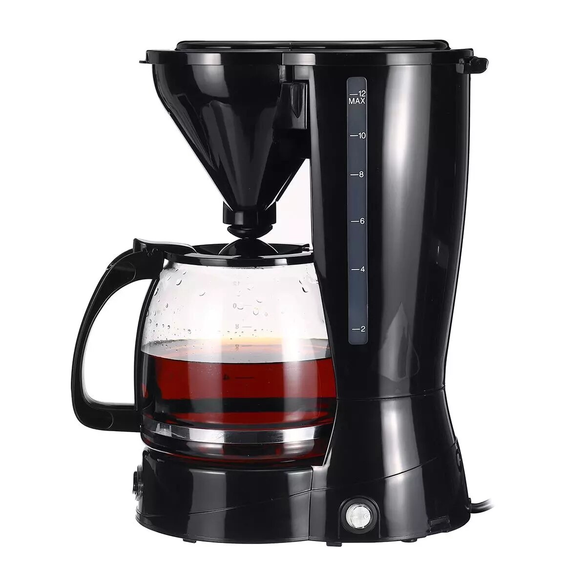 Electric Coffee Percolato Coffee Pot With Filter Drip Brewing Brewer Boiled Heat Coffee Tea Kettle Making Machine 12 Cups