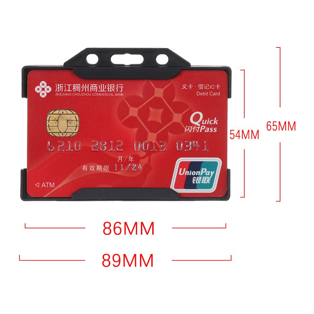 1/3pcs Single Sided Card Holders Portable Multi-use Hard Plastic Badge Work ID Card Holder Protector Cover Case ID Card Holder