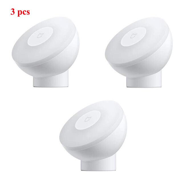 Xiaomi Mijia LED Corridor Night Light Infrared Remote Control Body Motion Sensor Smart Home Mi Home Night Lamp Yeelight H30: 3pcs Mijia 2