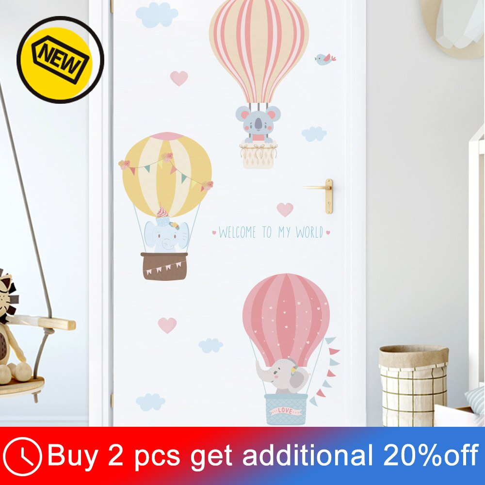 Tegneserie dyr dør klistremerke barnerom dekorasjon, vegg klistremerke låve barnerom, selvstendig veggmaleri tapet, med lim, barnehageinnredning: Nr. .1632