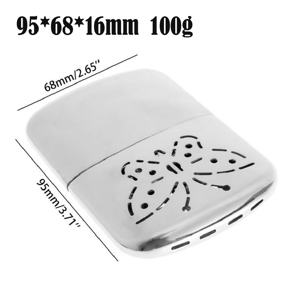 Portable Pocket Hand Warmer Zinc Alloy Portable Pocket Liquid Fuel Hand Warmer Indoor Outdoor Handy Heater