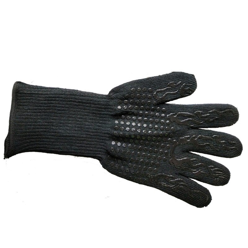1 stück Wärme beständig handschuhe 500/800 grad Grill ofen hohe temperatur Nicht-Unterhose handschuhe isolierung Anti-verbrühungen Mikrowelle: O