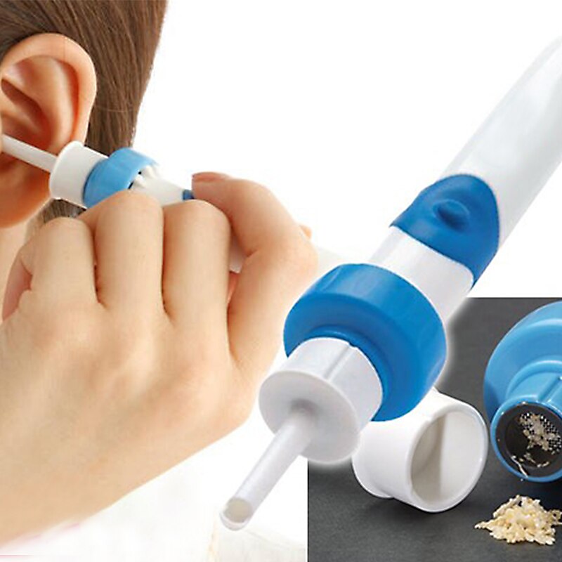 Portable Elektrische Draadloze Trillingen Pijnloos Vacuüm Ear Wax Pick Cleaner Remover Spiraal Oor-Reinigingsapparaat Graven Wax Earpick