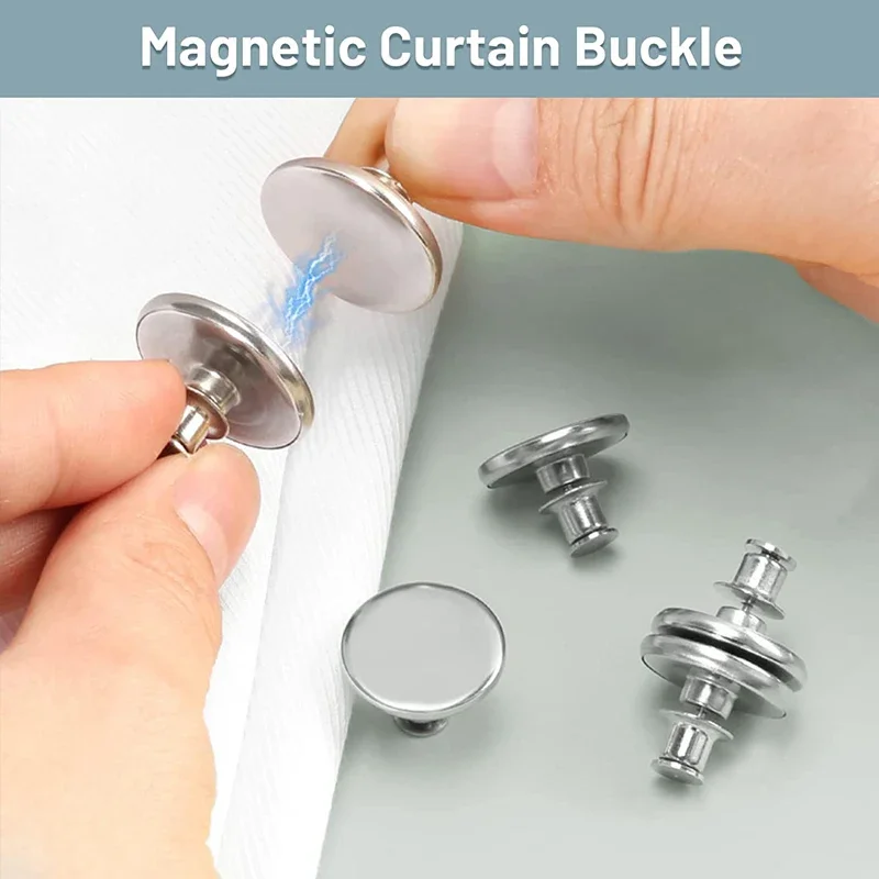 4/8Paare Vorhang Magnetknopf Abnehmbare Vorhang Fix Verschluss Clip Verhindern Licht Einstellung Fenster Bildschirm Schließen Magnet Schnalle