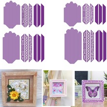Photo Frame Square Shadow box Metal Cutting Dies Stencil Scrapbook Album Embossing For Card Making Handcrafts Decor