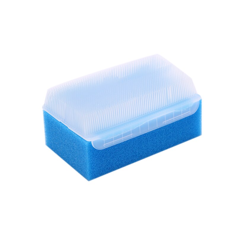 2 Pcs Baby Bath Sponge Soft Foam Washer with Cradle Cap Brush Body,Hair and Scalp Clean Gentle Baby Sensory Brush Bath Spon: BLUE