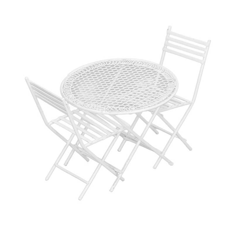 1:12 Poppenhuis Tuin Tafel Stoel Set Miniatuur Patio Bistro Poppenhuis Boekenkast Dressoir Nachtkastje Kinderstoel