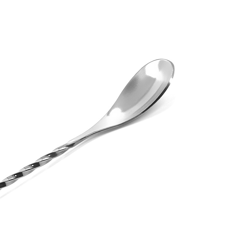 304 Stainless Steel Adjustable Bar Spoon Long Handle Bartender Cocktail Stirring Spoon Screw Bar Spoon