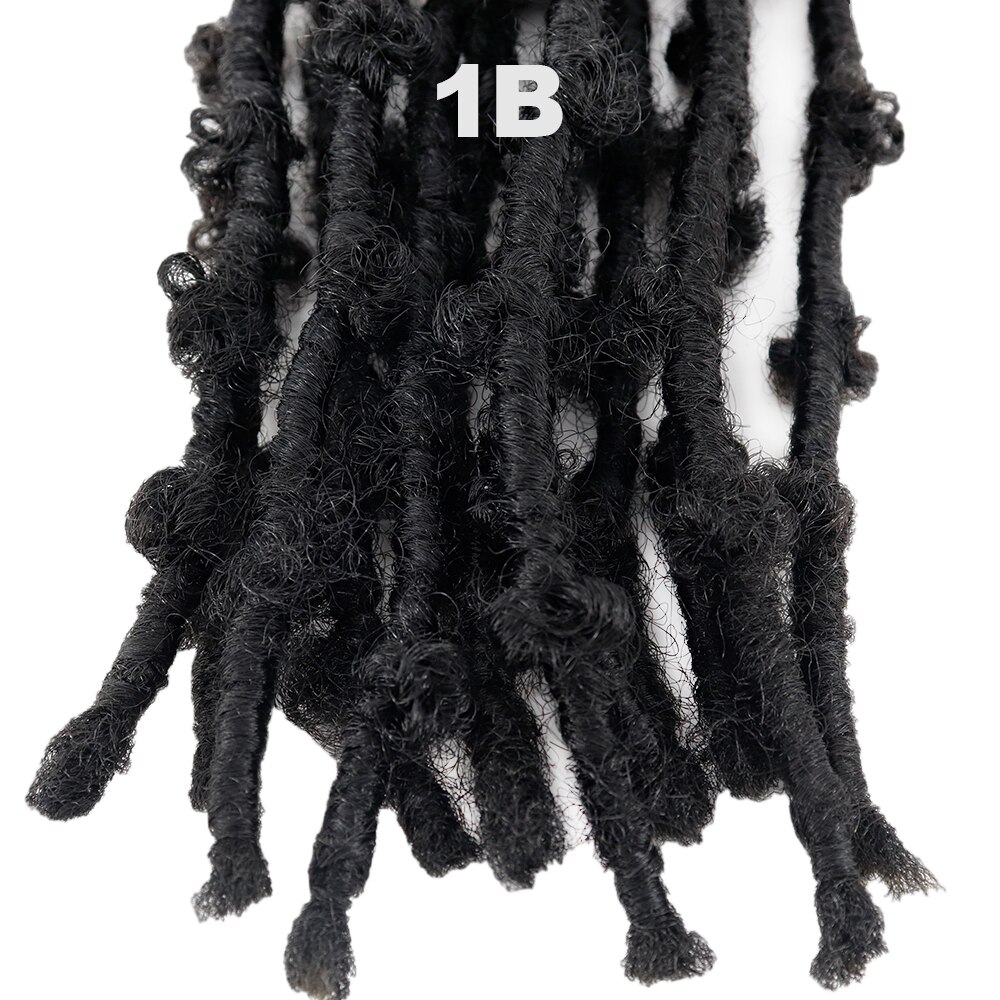 LISI GIRL Butterfly Lock Crochet 12 Inch Soft Faux Crochet Knitting Butterfly Twisted Braided Hair Synthetic Hair Extension: T1B/613