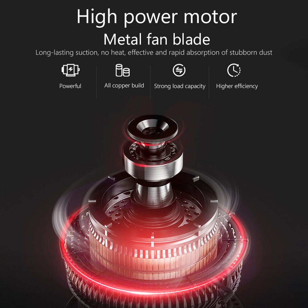 4500PA Wireless Strong Suction Car Vacuum Cleaner 120W Rechargeable Handheld Wet Dry Dual-Use Home Office Auto Cleaner