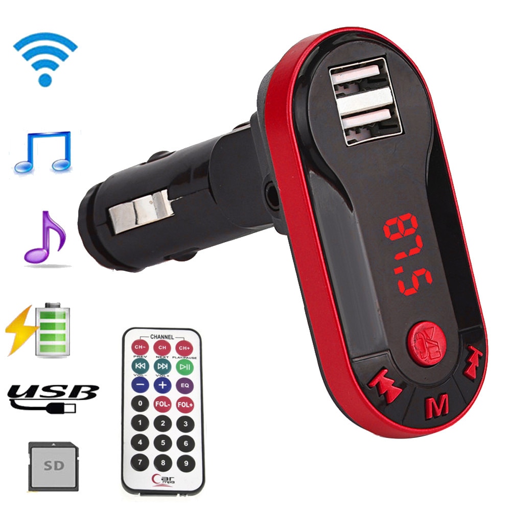 neue Wireless FM Transmitter MP3 Player Car Kit USB TF SD Fern Mini Mp3 Player Musik Walkman Sport