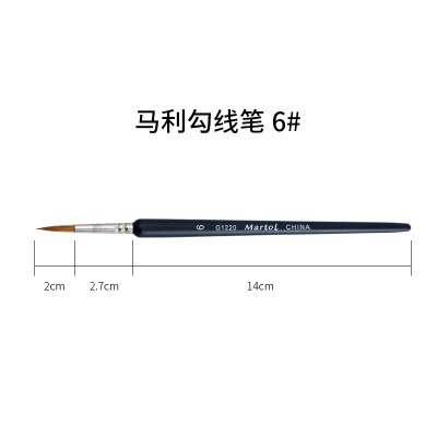 9 stuks make-up tekenpen kwasten fijn handgeschilderd dun haaklijn pen nylon kwast acryl verfpen kunstbenodigdheden: 6