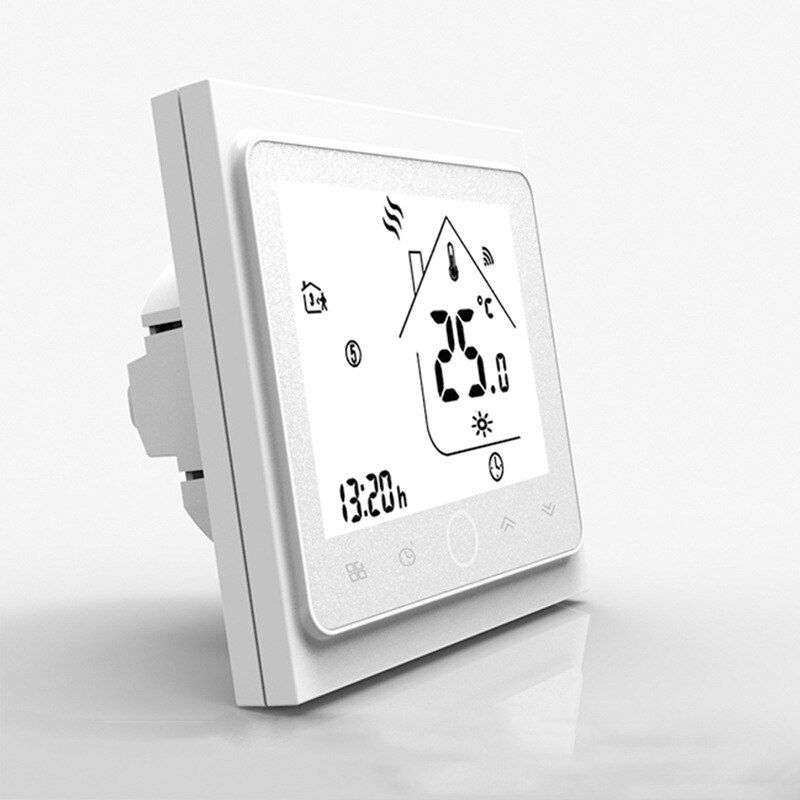 WiFi Smart Temperature Controller Thermostat for Water/Underfloor Heating Electric Cauldrons for Alexa Google Home Smart Home: white / BHT-002-GALW(Wifi)