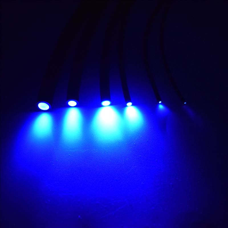 Fibre optique en plastique PMMA noire 5mX, 1mm/2mm/3mm/5mm/6mm, lueur d&#39;extrémité, câble d&#39;éclairage, décoration, diamètre intérieur,