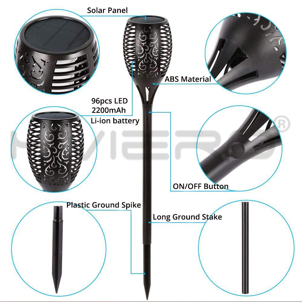 LED Solar Flame Light Lamp Flickering Waterproof Garden Led Decoration Landscape Lawn Lamp Path Lighting Torch Outdoor Spotlight