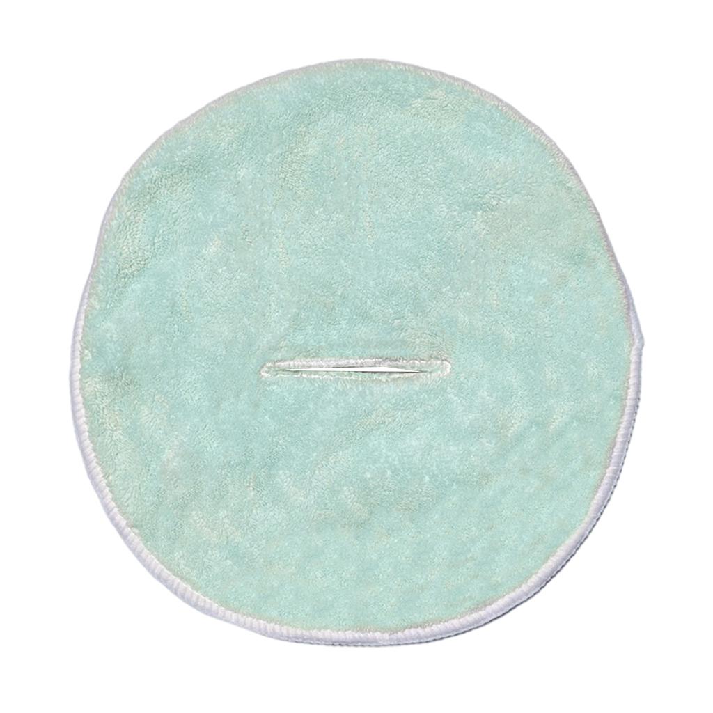 Facial Towel Mask Hydrating Rejuvenation Coral Fleece Beauty Salon Face Mask for Women Girls Sister - Single Hole Pink