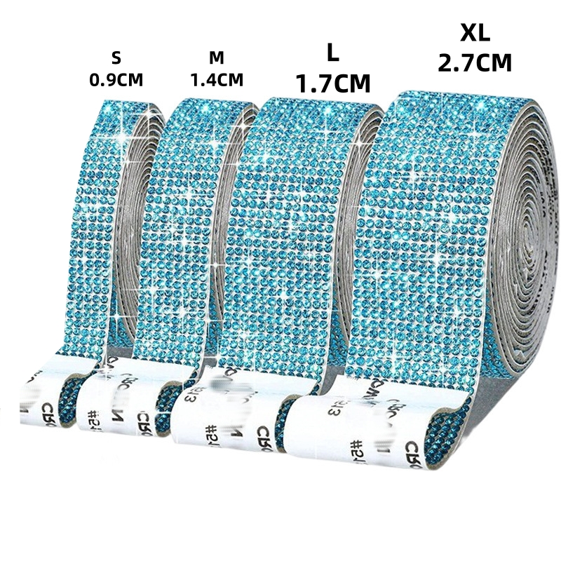 1 Yard Crystal Diamond Sticker Rhinestone Strip Sheet Self Self Adhesive Ribbon DIY Handmade Arts Crafts Car Phone Decoration: 3mm / black