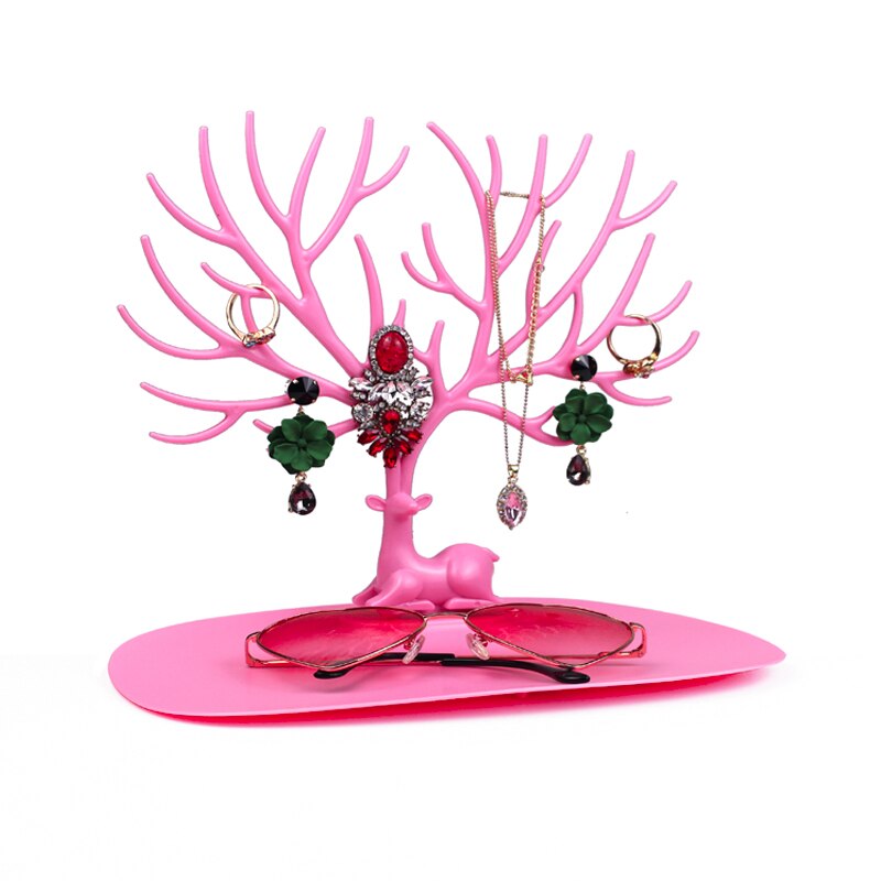 Herten Oorbellen Ketting Ring Hanger Armband Sieraden Display Stand Tray Boom Opslag Rekken Organizer Sieraden Plank Houder