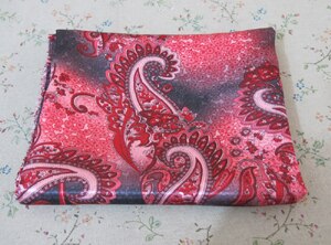 Tela satinada estampada de Cachemira africana, 100cm x 148cm, retazos, para ropa, bufandas, forro, material de tela: color 2