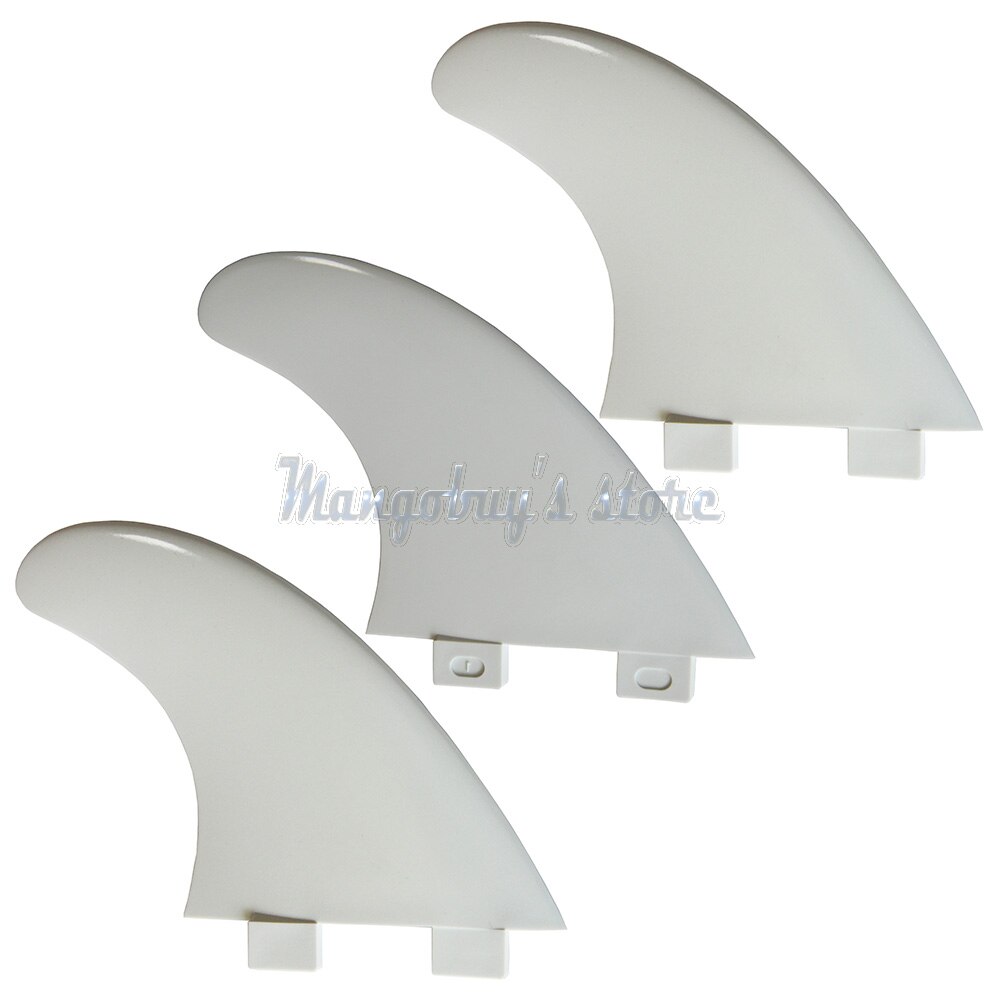 3 PCS/Set Black White Surfboard Fins For FCS Plastic Sup Board Accessories Surf Stand Up Paddle Windsurf