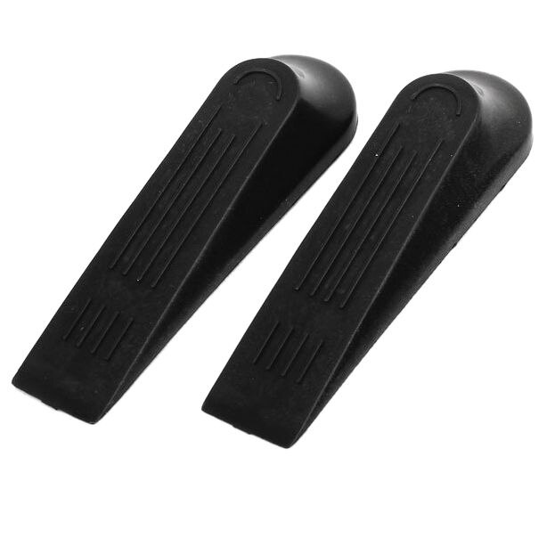 Tope Puerta De Seguridad De Plástico De Color Negro 12x2,7x1cm MSV