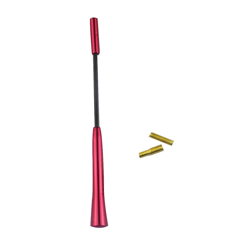 Autoradion antenni yleisauton vaihto melunesto antenni fm radio antenni ruuveilla auton muotoilu auton kattomasto: Punainen