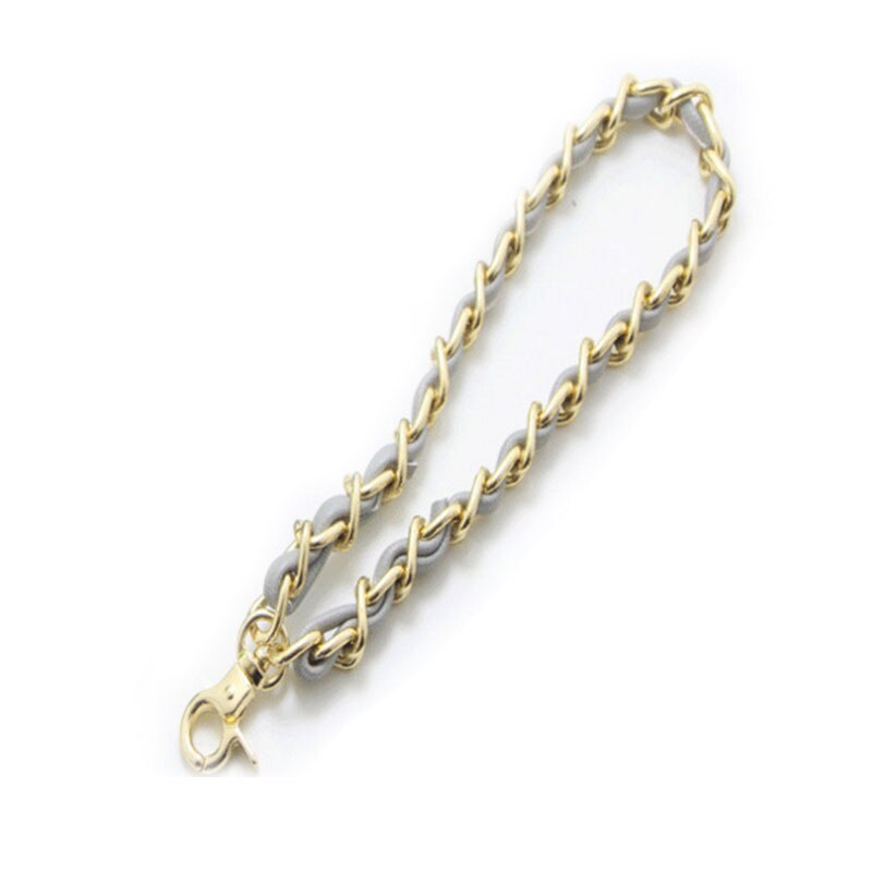 Kvinder taske kæde håndtag gør-det-selv udskiftning håndled clutch pung mønt taske rem metal kæde guld sort sølv tasker tilbehør: 9