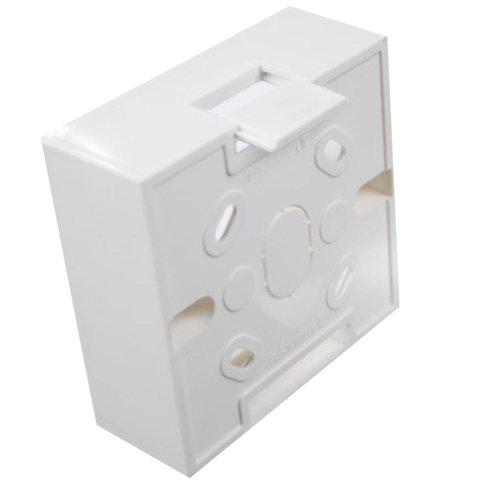 86*86*34mm Switch Box PVC Flame Retardant Single Wall Socket Cassette Panel Base Junction Box Socket Back Box