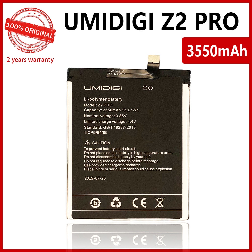 100% Originele 3550Mah Batterij Voor Umi Umidigi Z2 Pro Batterijen Met Tracking Nummer