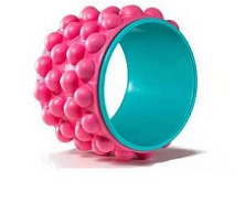 Back Roller Myofascial Release Trigger Point Yoga Wheel Foam Roller for Treat Back Pain Deep Tissue Massage Exercise Mobility: Pink Blue