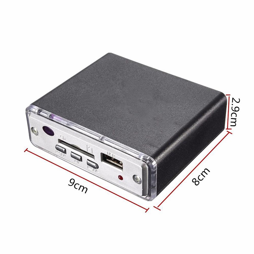 Mini Auto Moto Stereo Digitale Speler 12V USB SD LED Digitale Speler MP3 met IR Afstandsbediening