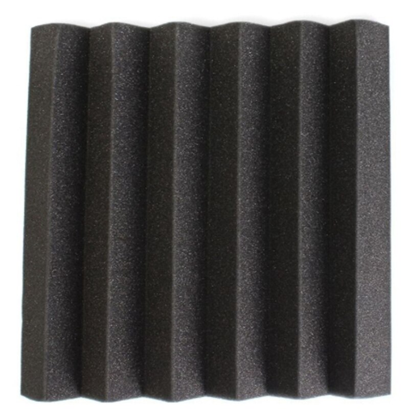Painéis de parede de absorção de som da espuma do estúdio da cunha acústica de 12 pces isolamento acústico esponja absorção tratamento telha do painel