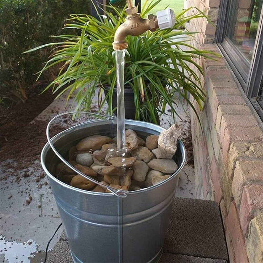 Kit de fontaine d&#39;eau avec robinet flottant, magique, bec coulant Invisible, arrosoir, décoration de jardin artistique