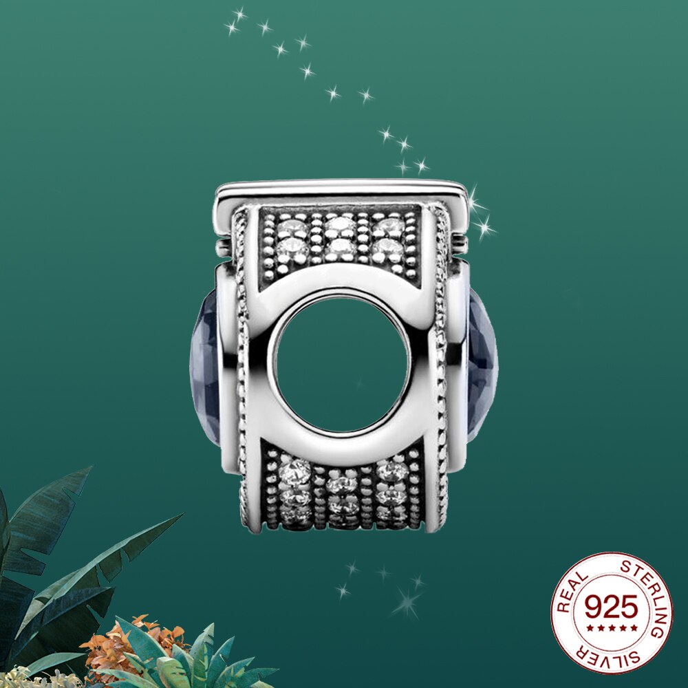 Prata esterlina encantos feminino coroa cintilante cz pingente moda jóias para pulseiras encantos colar feminino original