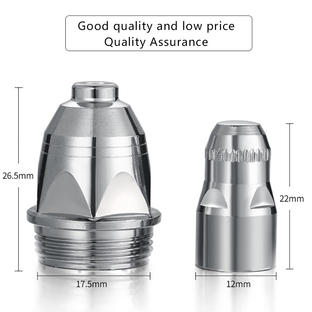 70Pcs P80 Plasmasnijtoorts Verbruiksartikelen 1.5Mm Nozzles Elektroden Tips Cups Pilot Rrc Cnc Plasma Cutter Accessoires 80amps