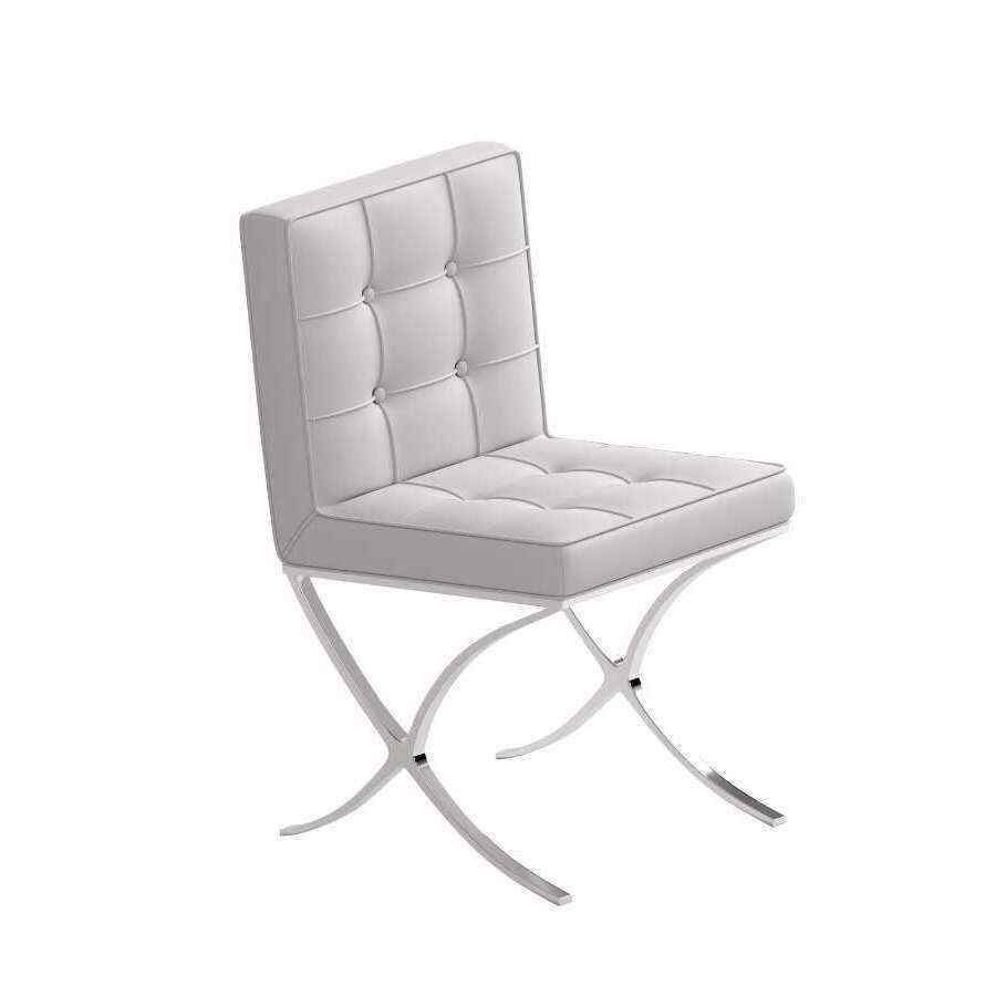 living room chair lobby chair Polished stainless steel frame chair