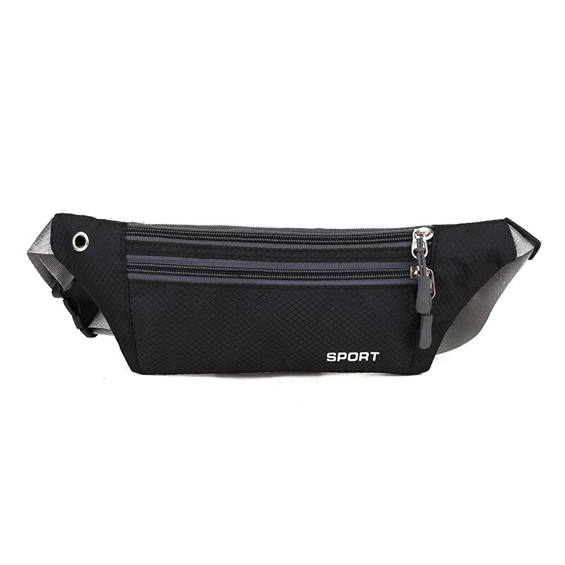 AIREEBAY Mini Fanny Pack For Women Portable Colorful Waist pack Travel Multifunctional Waterproof Phone Belt Bag: Black
