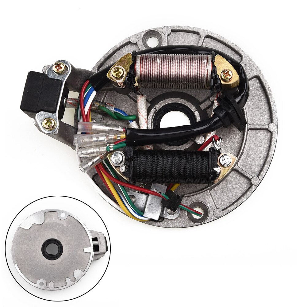 Bobina magnética del Rotor de captación de la placa del estator de la motocicleta para Pit-Bike:90CC 110cc 125cc
