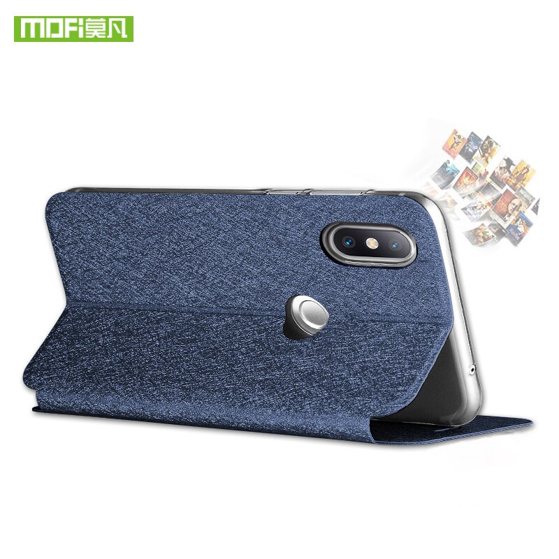 Voor xiaomi  mi 8 hoesje voor xiaomi  mi 8 lite hoesje siliconen flip leer voor xiaomi  mi8 hoesje originele mofi 360 schokbestendige hoes