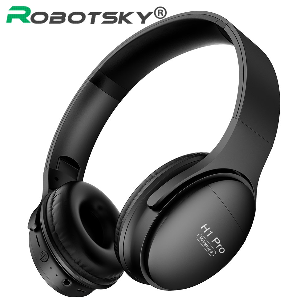H1 Pro Bluetooth Headphones HiFi Stereo Canceling Gaming Headset Over-ear Noise Wireless Earphone with Mic Support TF Card