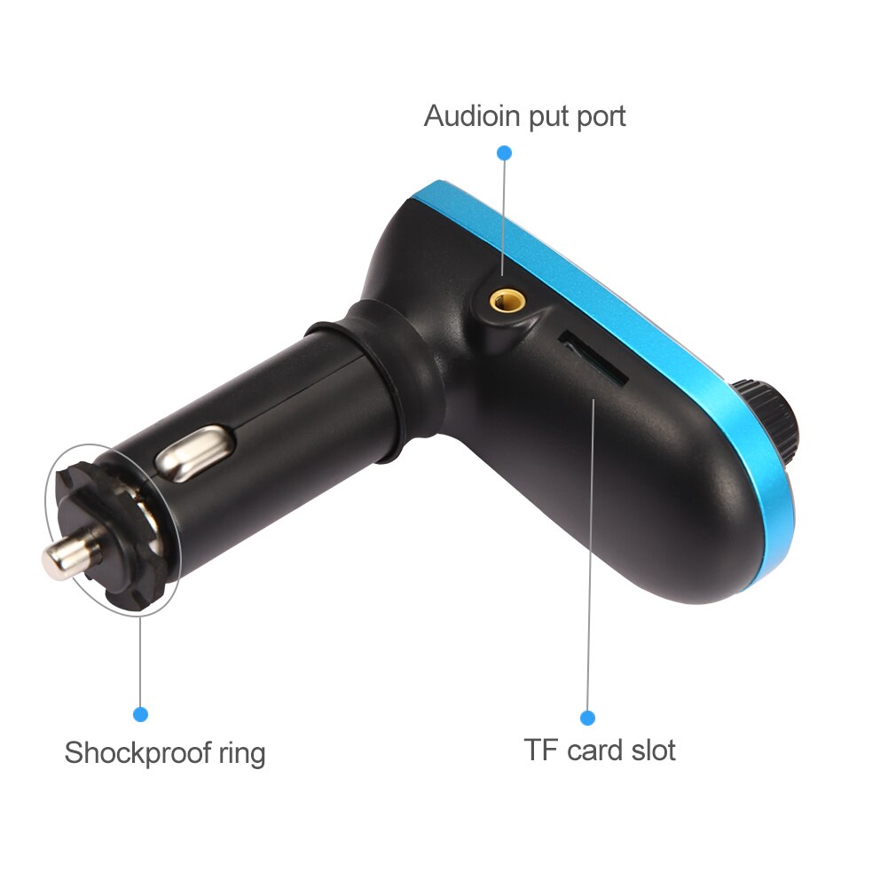 Car Kit Wireless Bluetooth FM Transmitter LCD MP3 Player Handsfree USB Charger LED FM Transmitter Bluetooth Car Accessories